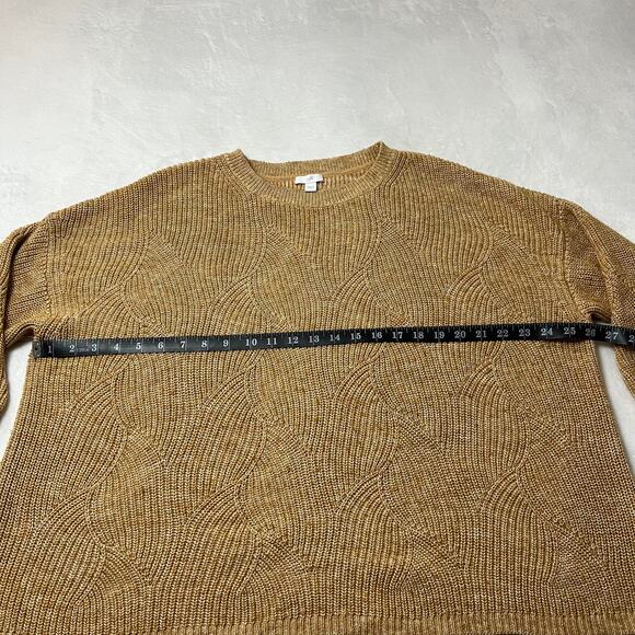 J. Jill Abstract-Waterfall Textured Pullover Crewneck Sweater Size Large Boho - Picture 9 of 11